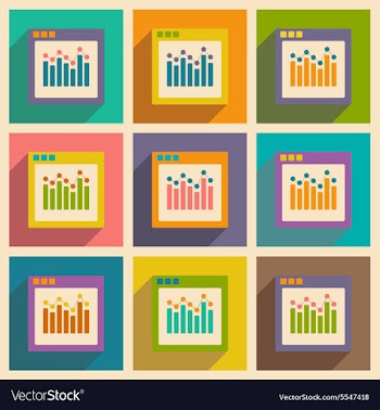 Flat with shadow icon and mobile applacation vector image