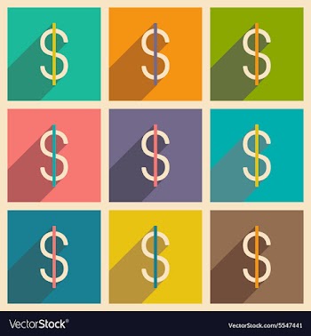 Flat with shadow icon and mobile applacation vector image