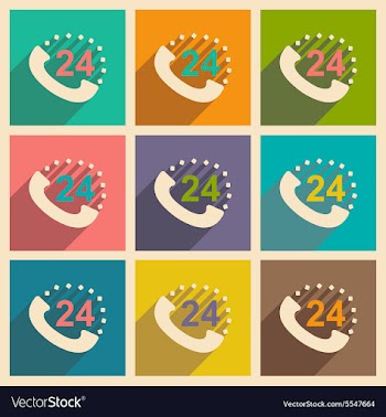 Flat with shadow icon and mobile applacation vector image