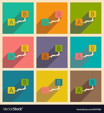 Flat with shadow icon and mobile applacation vector image