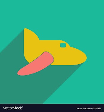 Flat with shadow icon and mobile applacation vector image