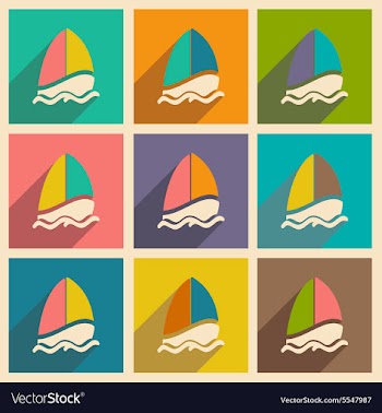 Flat with shadow icon and mobile applacation vector image