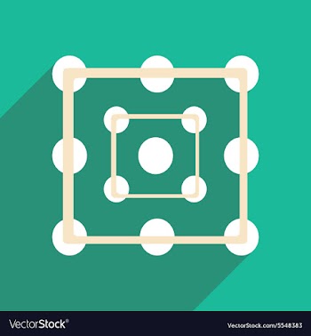 Flat with shadow icon and mobile applacation vector image