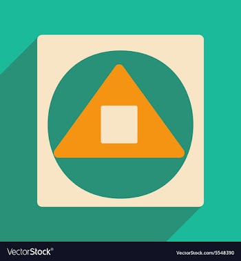 Flat with shadow icon and mobile applacation vector image