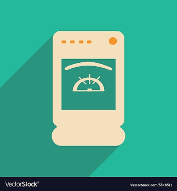 Flat with shadow icon and mobile applacation vector image