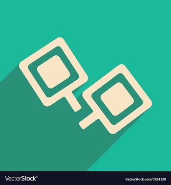 Flat with shadow icon and mobile applacation vector image