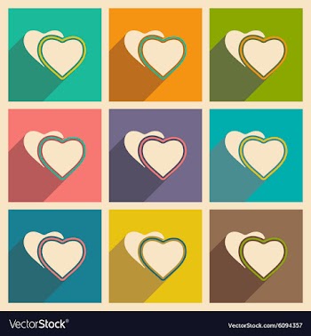 Flat with shadow icon and mobile applacation vector image