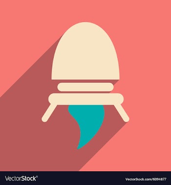 Flat with shadow icon and mobile applacation vector image