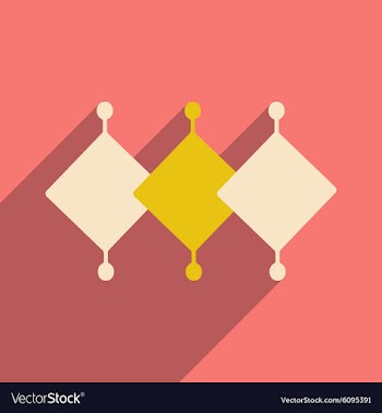 Flat with shadow icon and mobile applacation vector image