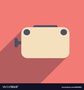 Flat with shadow icon and mobile applacation vector image