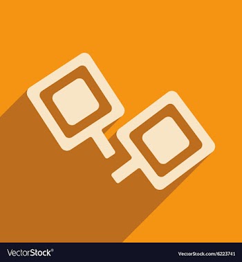 Flat with shadow icon and mobile applacation vector image