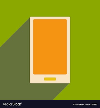Flat with shadow icon and mobile applacation vector image