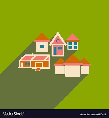 Flat with shadow icon and mobile applacation vector image