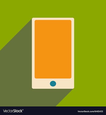 Flat with shadow icon and mobile applacation vector image