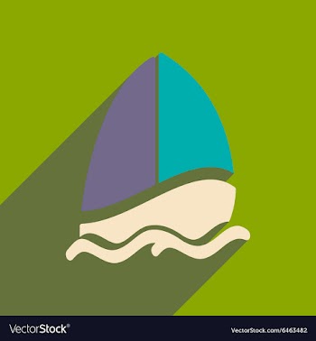Flat with shadow icon and mobile applacation vector image