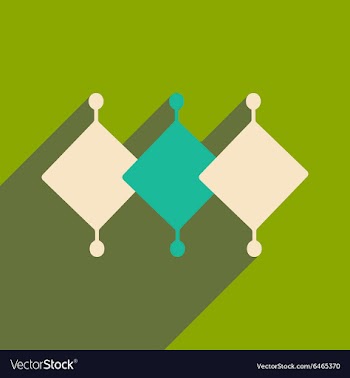 Flat with shadow icon and mobile applacation vector image