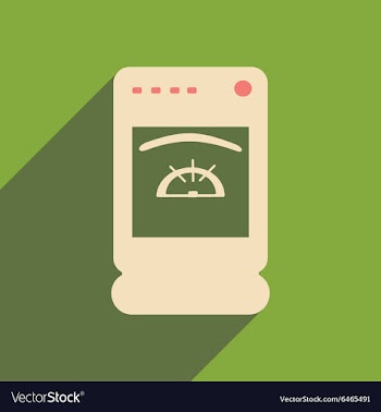 Flat with shadow icon and mobile applacation vector image