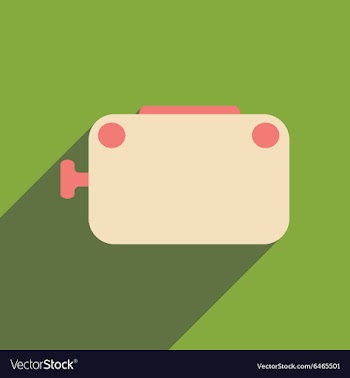 Flat with shadow icon and mobile applacation vector image