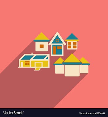 Flat with shadow icon and mobile applacation vector image