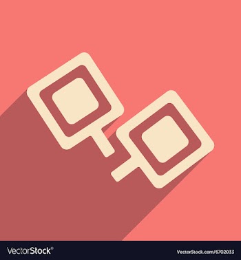 Flat with shadow icon and mobile applacation vector image
