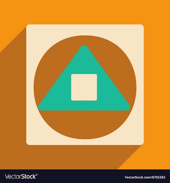Flat with shadow icon and mobile applacation vector image