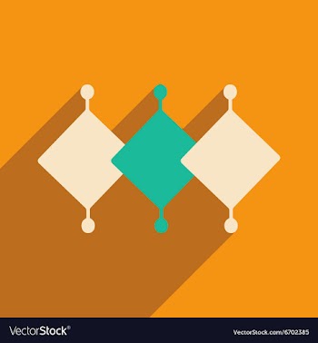 Flat with shadow icon and mobile applacation vector image