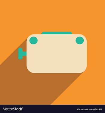 Flat with shadow icon and mobile applacation vector image
