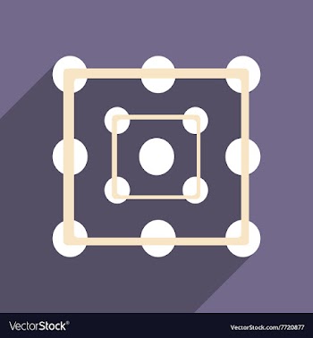 Flat with shadow icon and mobile applacation vector image