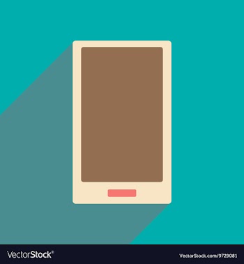 Flat with shadow icon and mobile applacation vector image