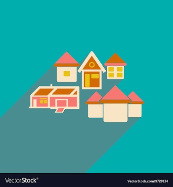 Flat with shadow icon and mobile applacation vector image