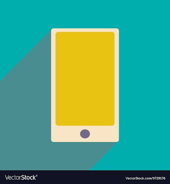 Flat with shadow icon and mobile applacation vector image