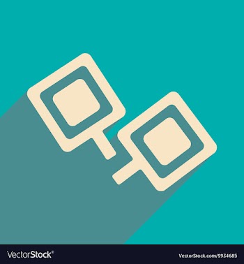 Flat with shadow icon and mobile applacation vector image