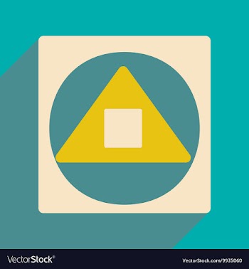 Flat with shadow icon and mobile applacation vector image