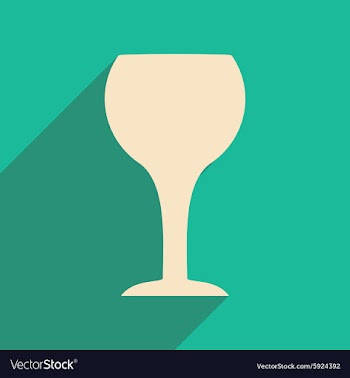 Flat with shadow icon and mobile applacation wine vector image