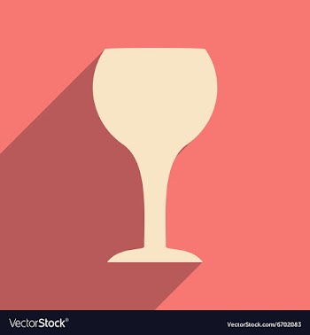 Flat with shadow icon and mobile applacation wine vector image