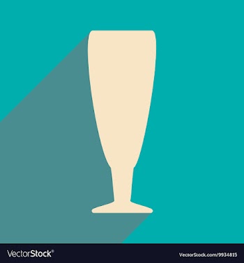 Flat with shadow icon and mobile applacation wine vector image