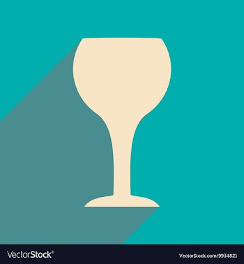 Flat with shadow icon and mobile applacation wine vector image