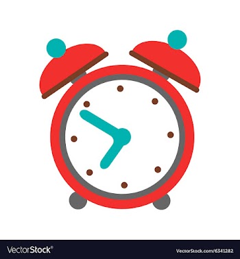 Flat with shadow icon and mobile application alarm vector image