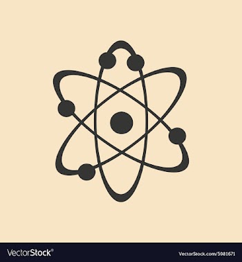 Flat with shadow icon and mobile application atoms vector image