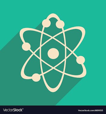 Flat with shadow icon and mobile application atoms vector image