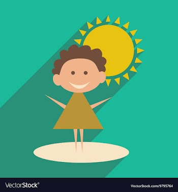 Flat with shadow icon and mobile application baby vector image