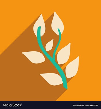 Flat with shadow icon and mobile application basil vector image