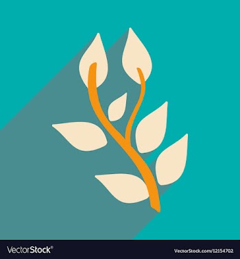 Flat with shadow icon and mobile application basil vector image