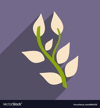 Flat with shadow icon and mobile application basil vector image