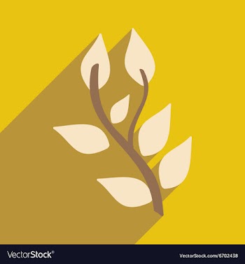 Flat with shadow icon and mobile application basil vector image