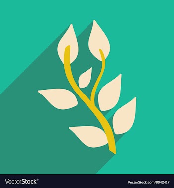 Flat with shadow icon and mobile application basil vector image
