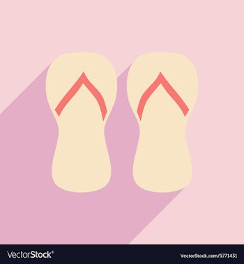 Flat with shadow icon and mobile application beach vector image
