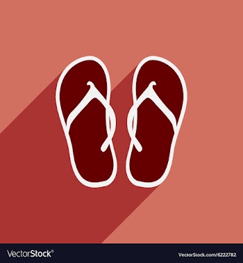 Flat with shadow icon and mobile application beach vector image