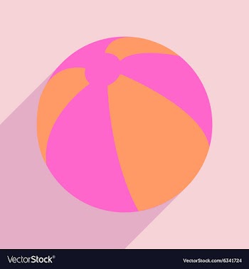 Flat with shadow icon and mobile application beach vector image