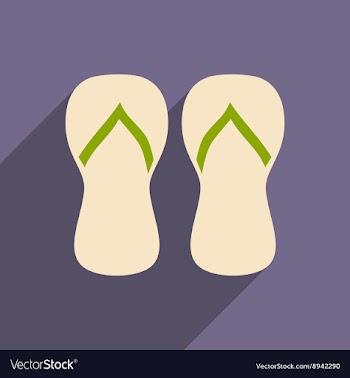 Flat with shadow icon and mobile application beach vector image